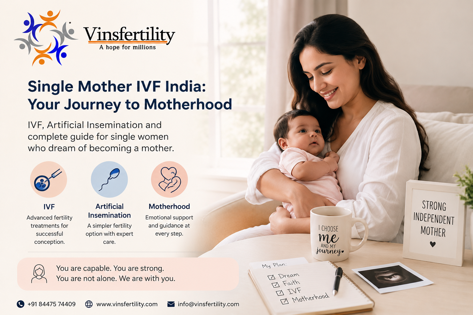 Single Mother IVF India: सिंगल महिलाओं के लिए IVF, Artificial Insemination और Motherhood Guide